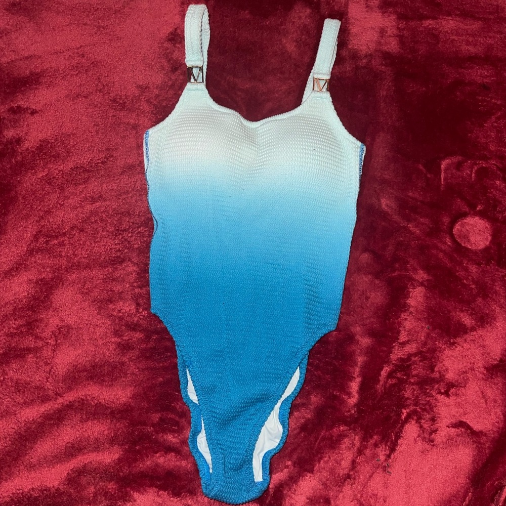 BLUE OMBRÉ ONE PIECE VICTORIA’S SECRET BATHING SUIT